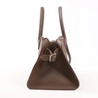 The Row Soft Margaux 10 Leather 2Way Handbag in Brown