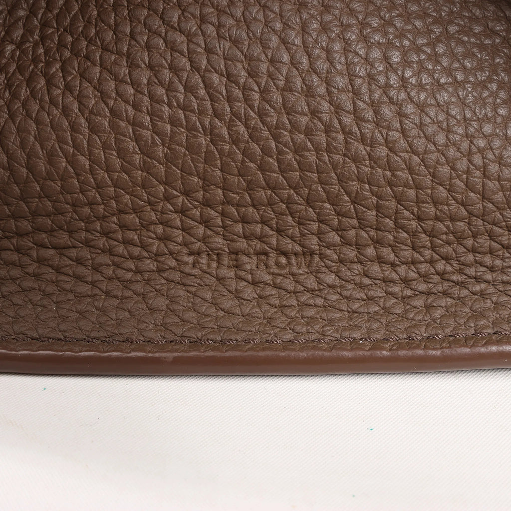 The Row Soft Margaux 10 Leather 2Way Handbag in Brown