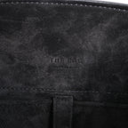 The Row Soft Margaux 10 Suede 2Way Handbag in Black