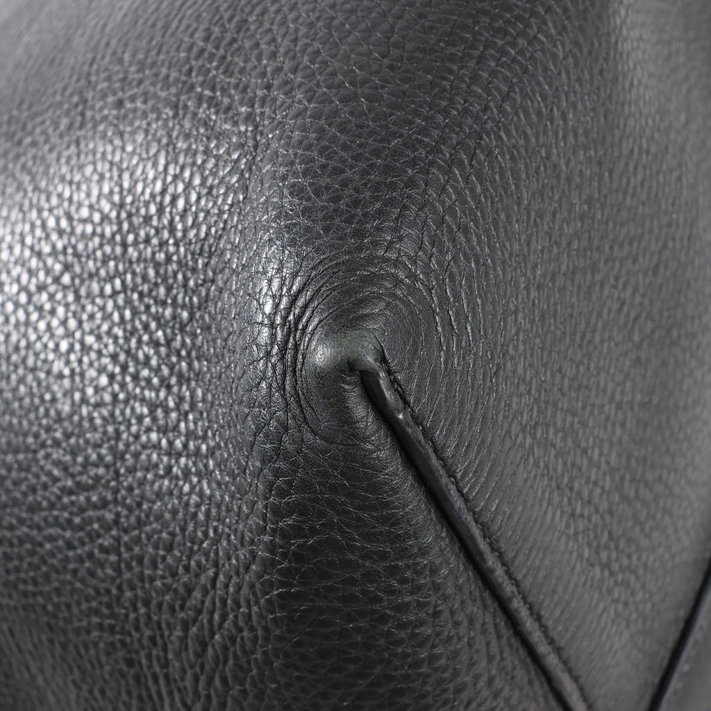 The Row Park Tote Large Leather Shoulder bag in Black