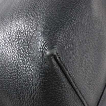 The Row Park Tote Medium Leather Shoulder bag in Black