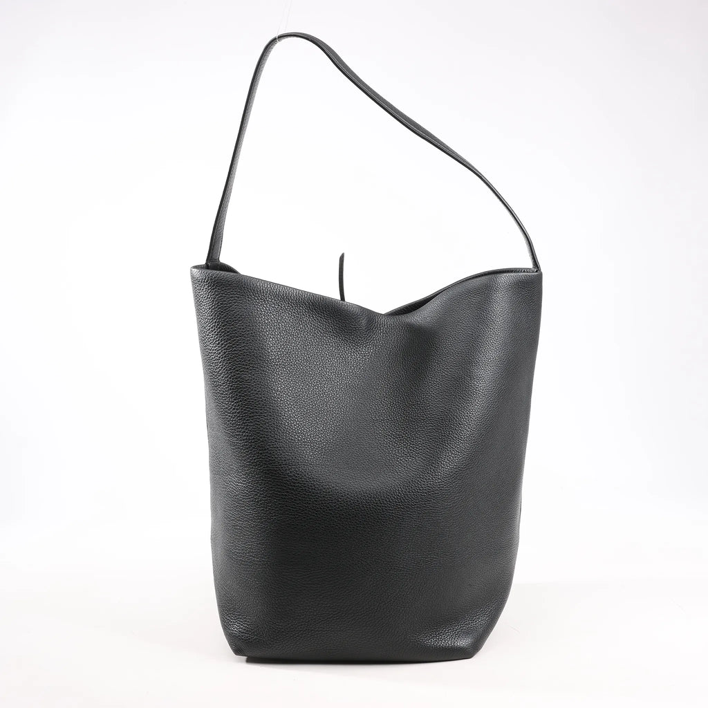 The Row Park Tote Large Leather Shoulder bag in Black