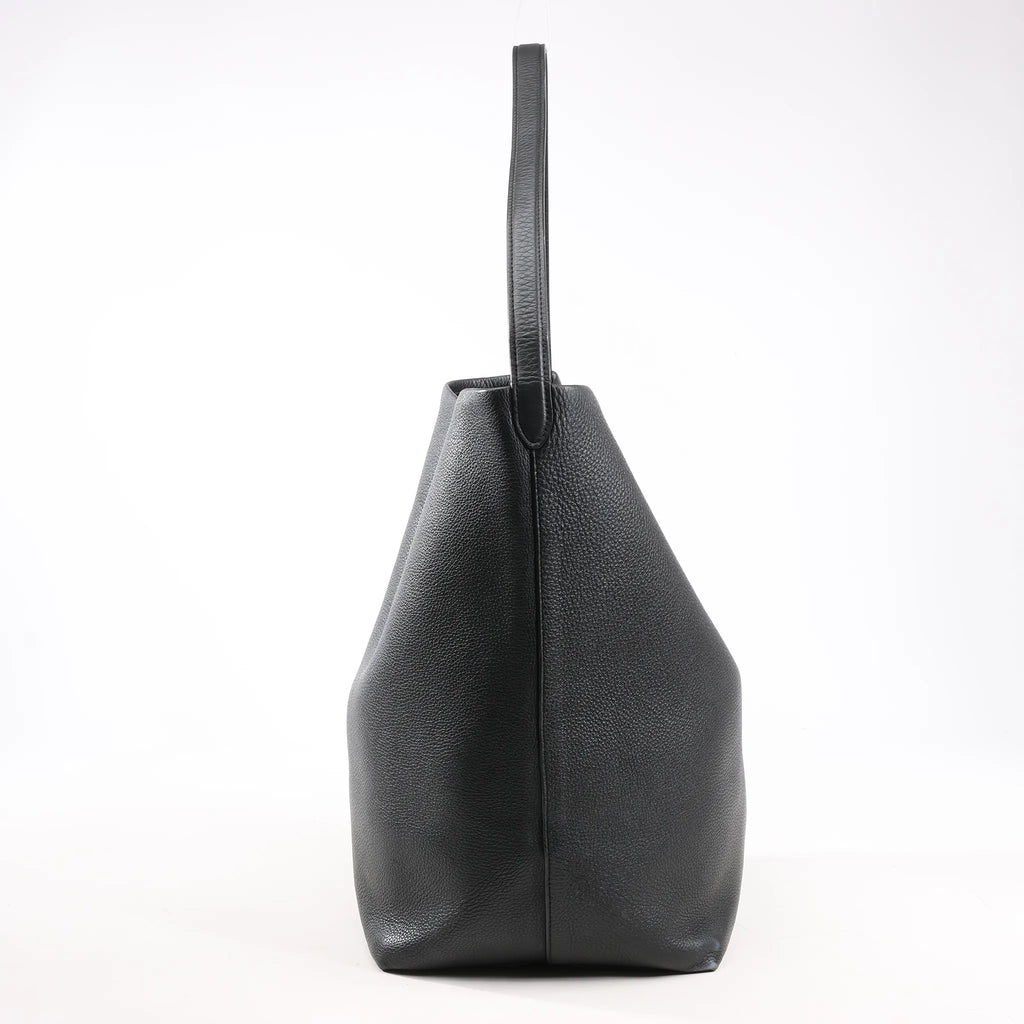 The Row Park Tote Large Leather Shoulder bag in Black