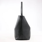 The Row Park Tote Large Leather Shoulder bag in Black