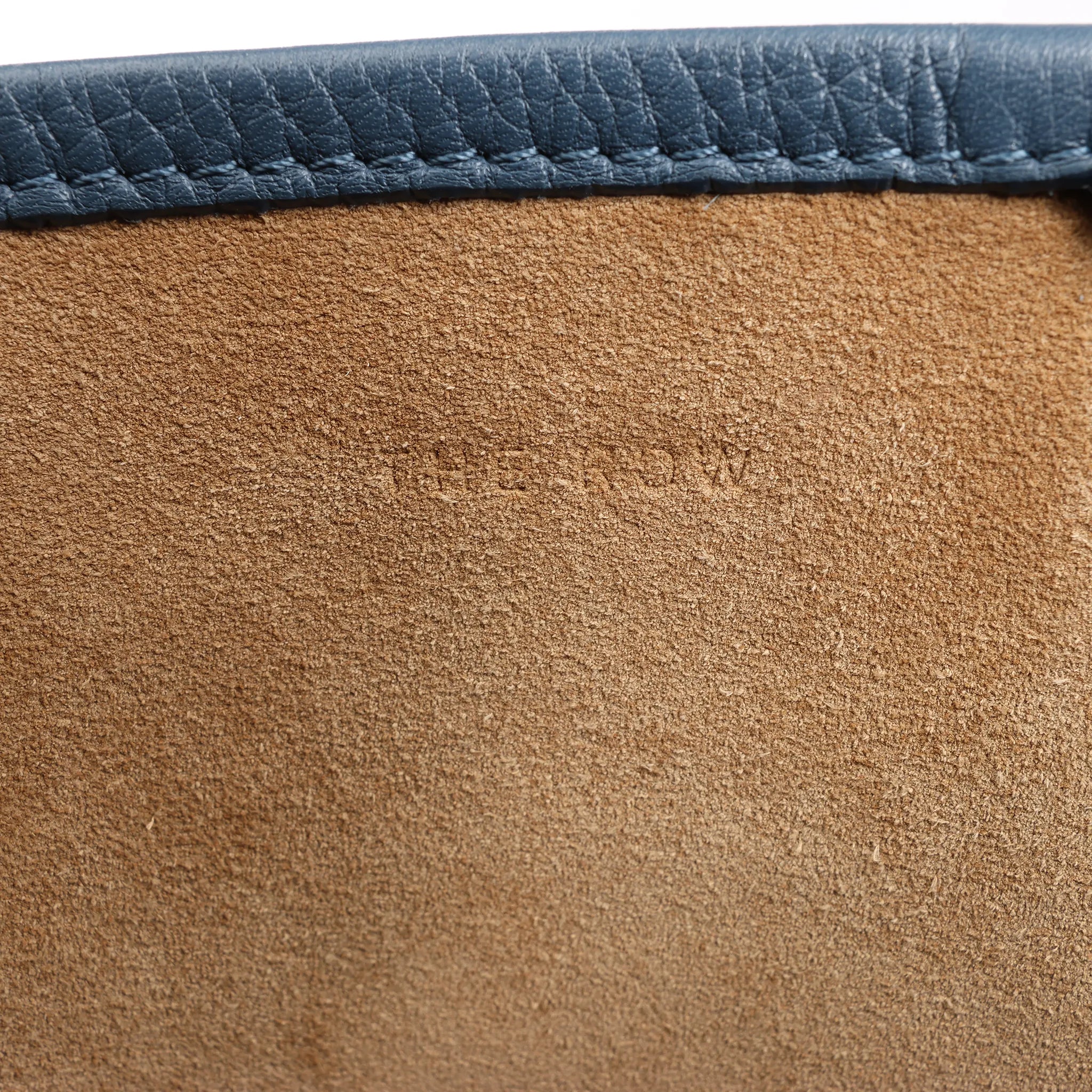 The Row Park Tote Small Leather Shoulder bag in Blue