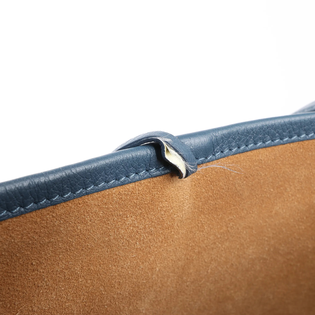 The Row Park Tote Small Leather Shoulder bag in Blue