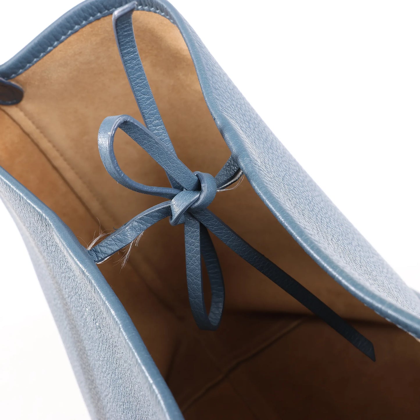 The Row Park Tote Small Leather Shoulder bag in Blue