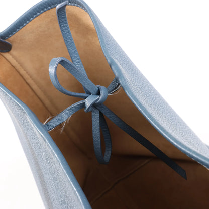 The Row Park Tote Small Leather Shoulder bag in Blue