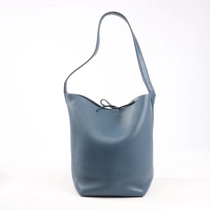The Row Park Tote Small Leather Shoulder bag in Blue
