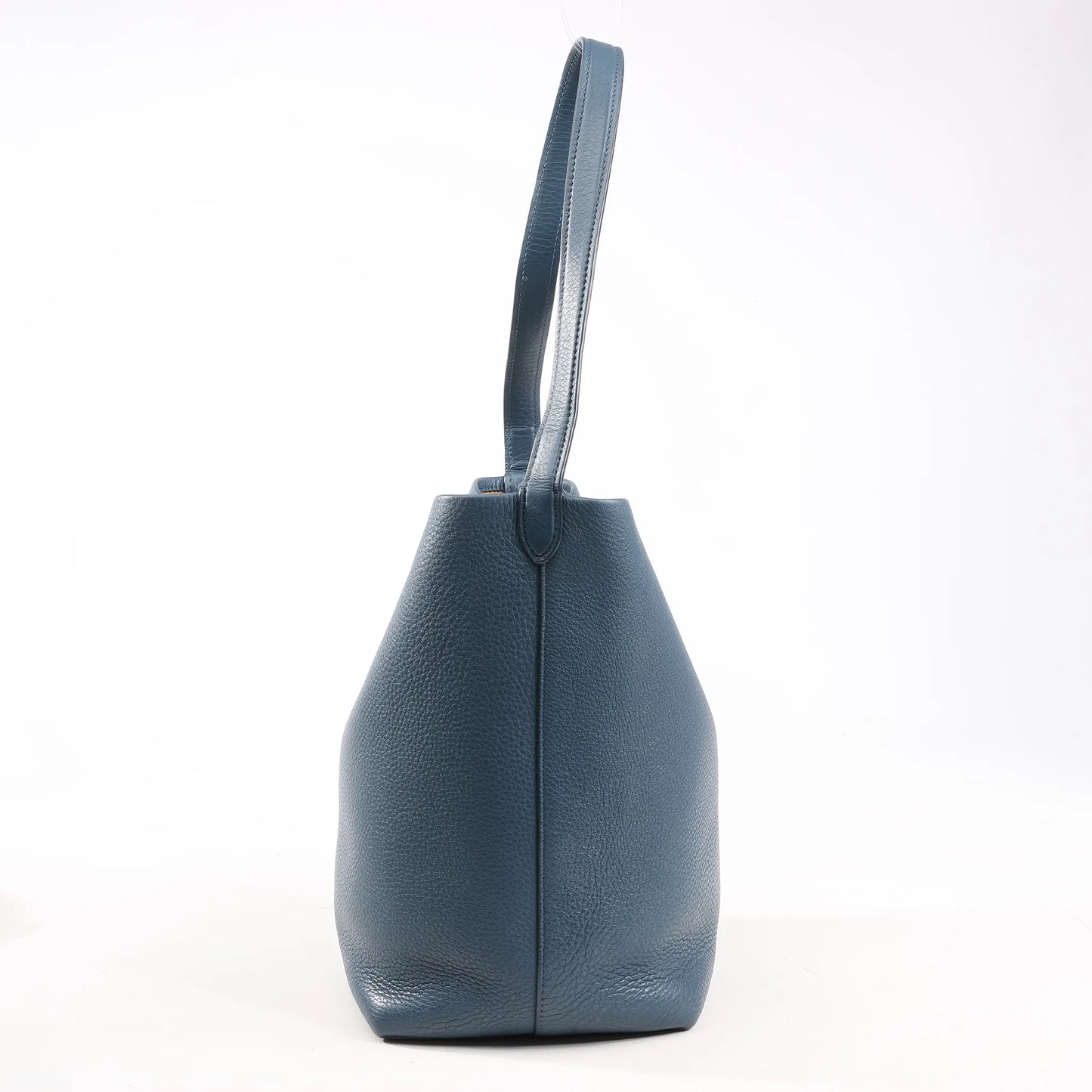 The Row Park Tote Small Leather Shoulder bag in Blue