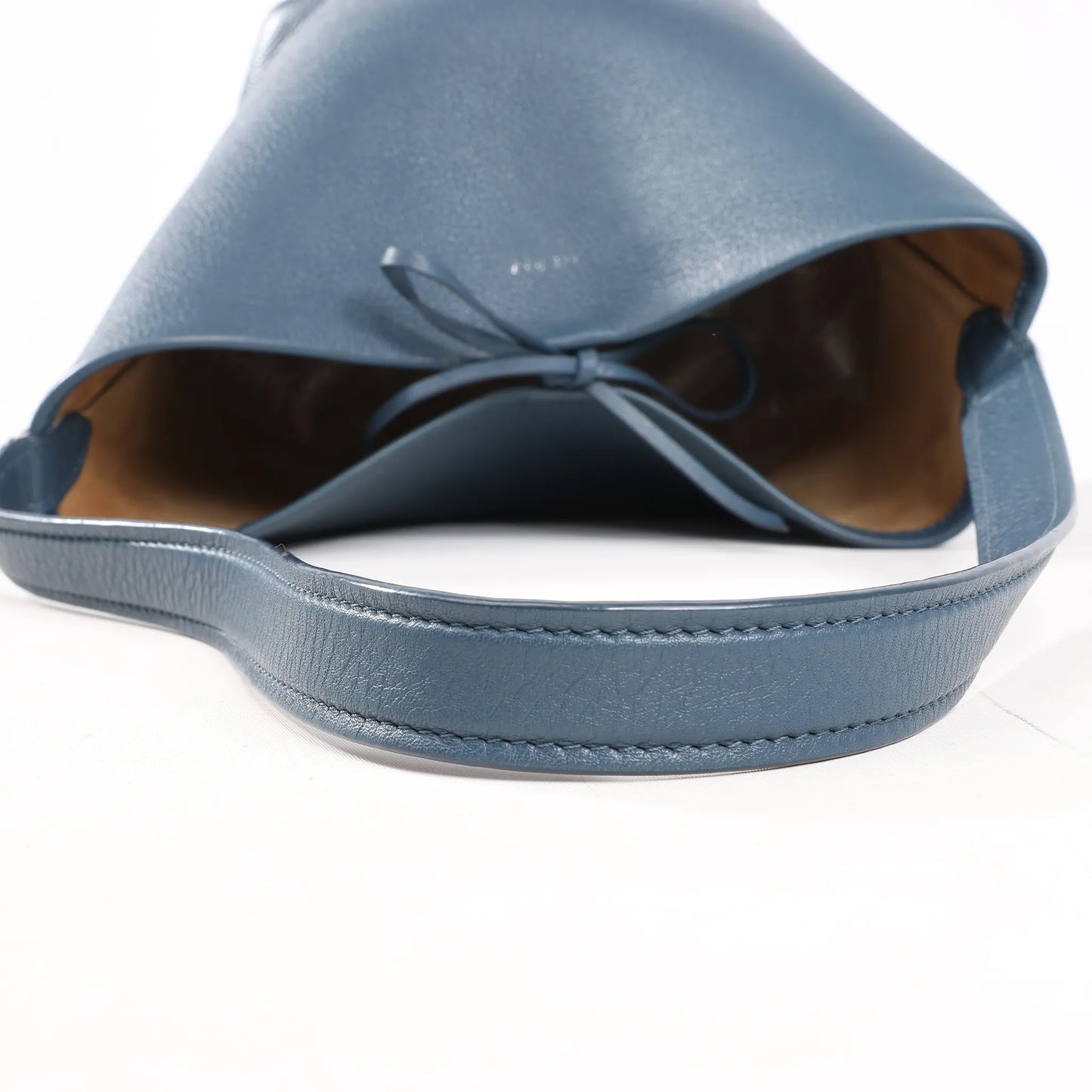 The Row Park Tote Small Leather Shoulder bag in Blue