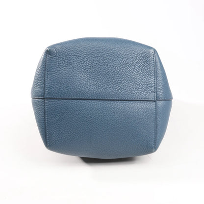 The Row Park Tote Small Leather Shoulder bag in Blue