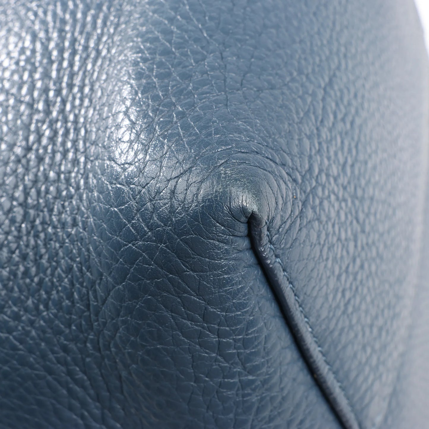 The Row Park Tote Small Leather Shoulder bag in Blue