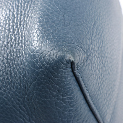 The Row Park Tote Small Leather Shoulder bag in Blue