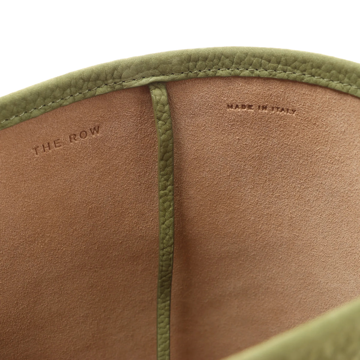 The Row Park Tote Small Leather Shoulder bag in Green