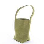 The Row Park Tote Small Leather Shoulder bag in Green