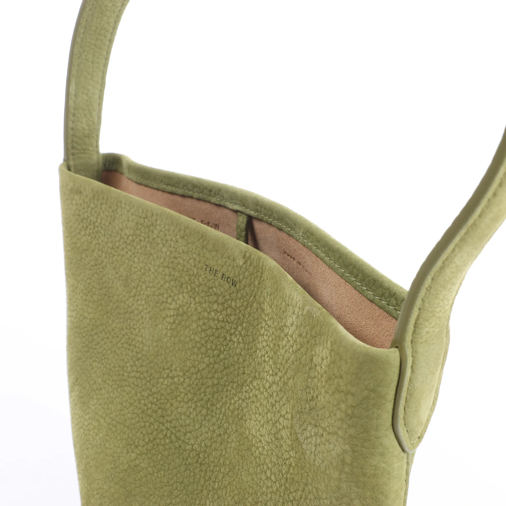 The Row Park Tote Small Leather Shoulder bag in Green