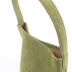 The Row Park Tote Small Leather Shoulder bag in Green