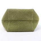 The Row Park Tote Small Leather Shoulder bag in Green