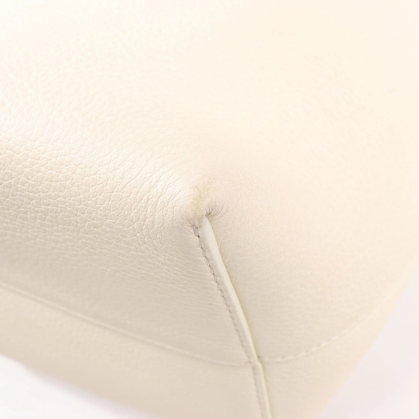 The Row Park Tote Small Leather Shoulder bag in Ecru