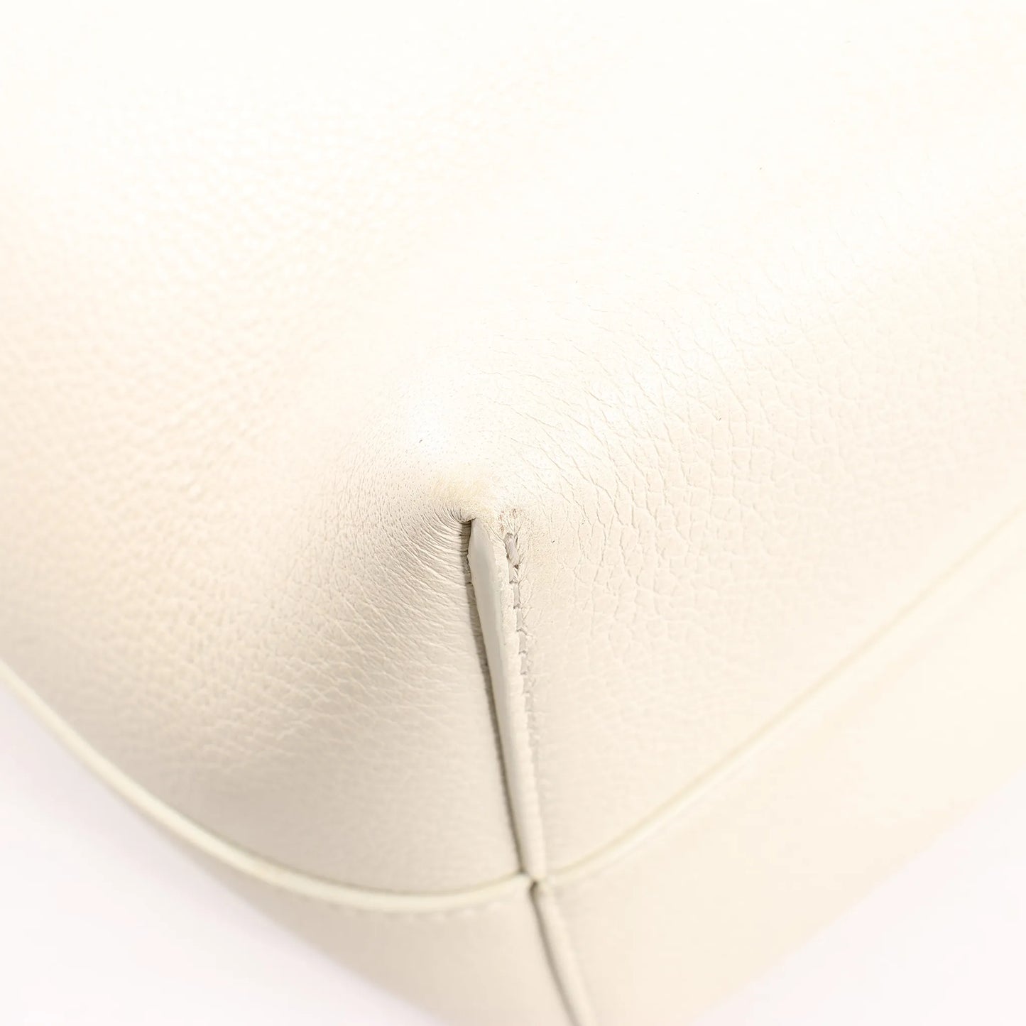 The Row Park Tote Small Leather Shoulder bag in Ecru