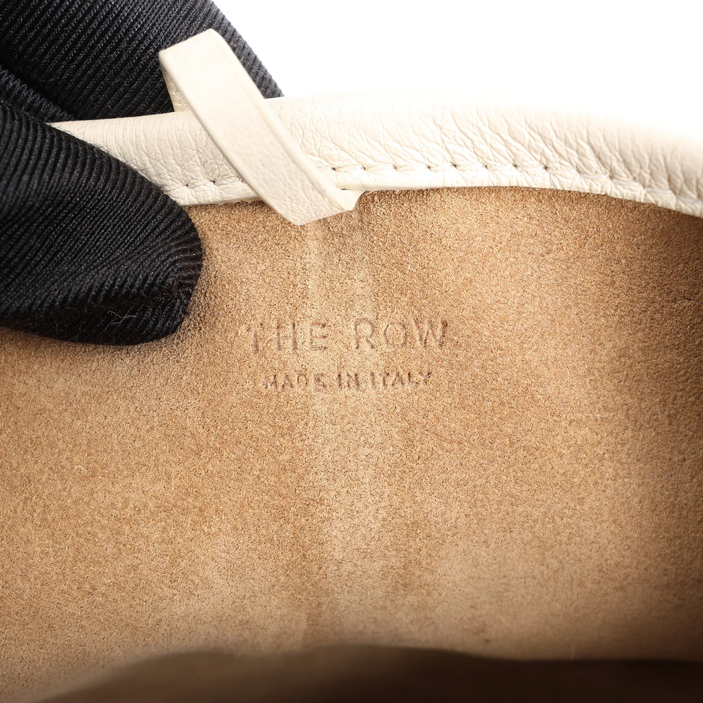 The Row Park Tote Small Leather Shoulder bag in Ecru