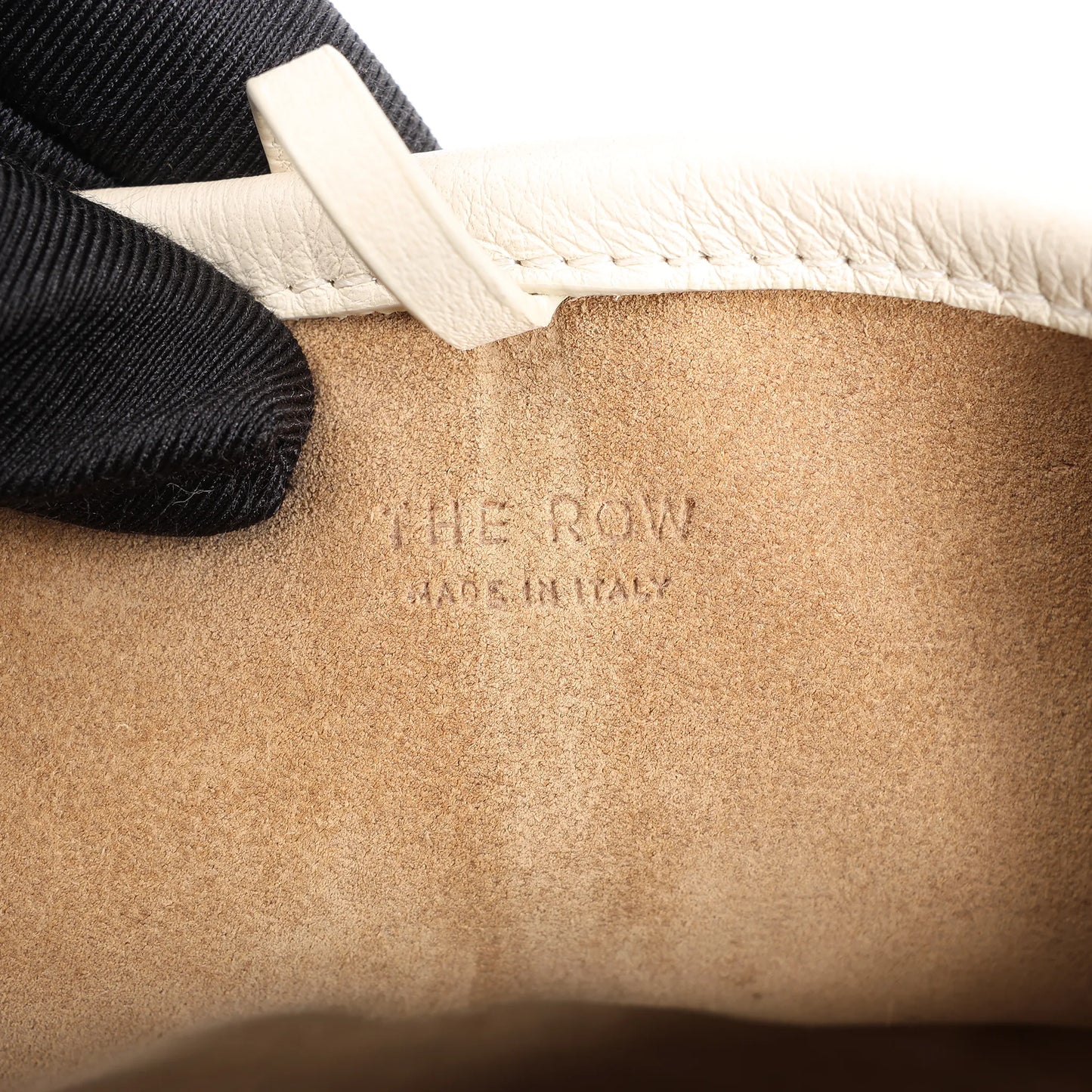 The Row Park Tote Small Leather Shoulder bag in Ecru