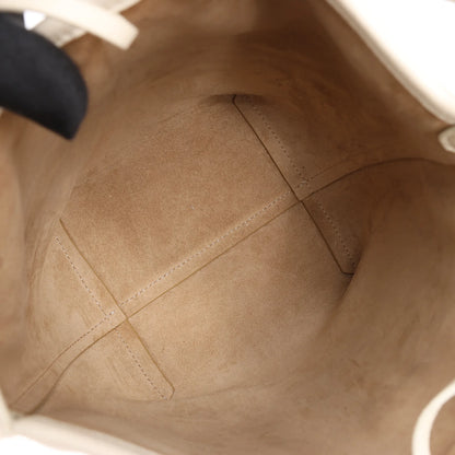 The Row Park Tote Small Leather Shoulder bag in Ecru