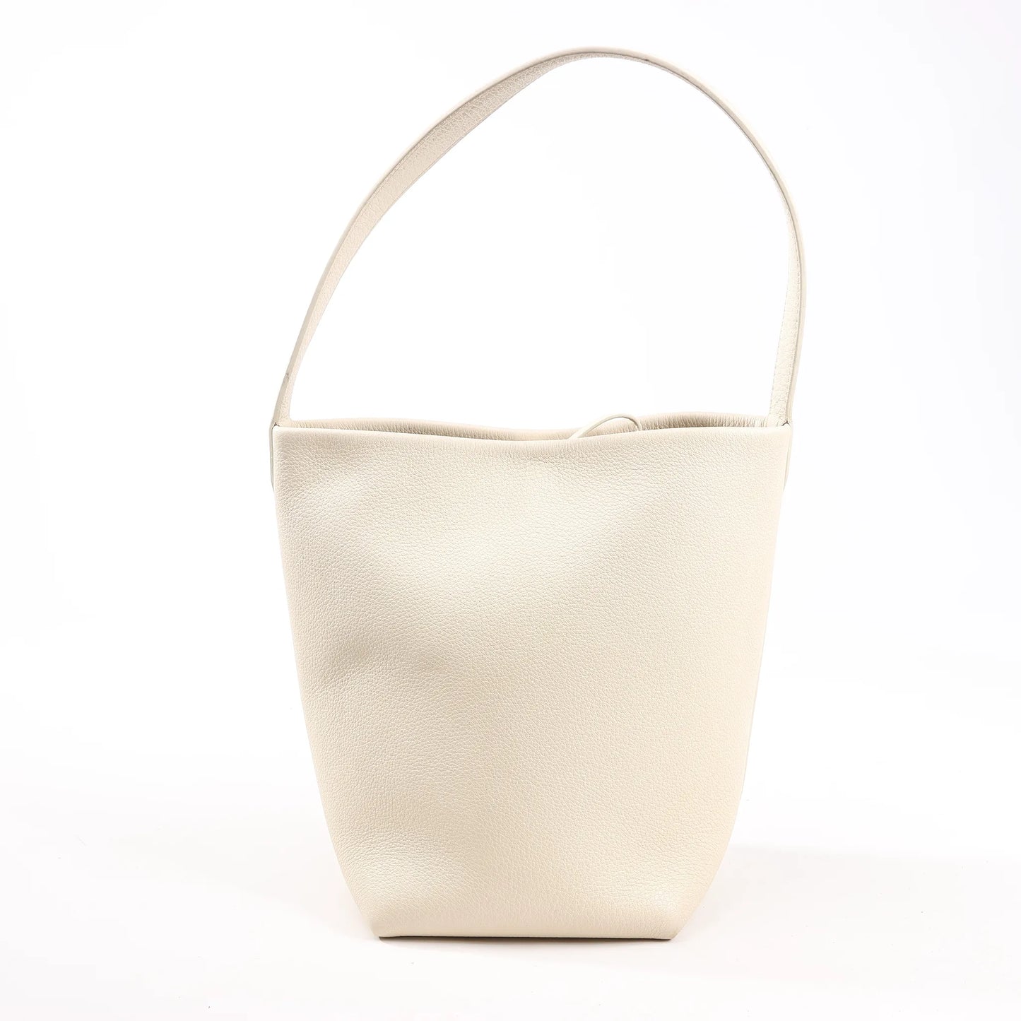The Row Park Tote Small Leather Shoulder bag in Ecru