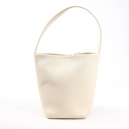 The Row Park Tote Small Leather Shoulder bag in Ecru