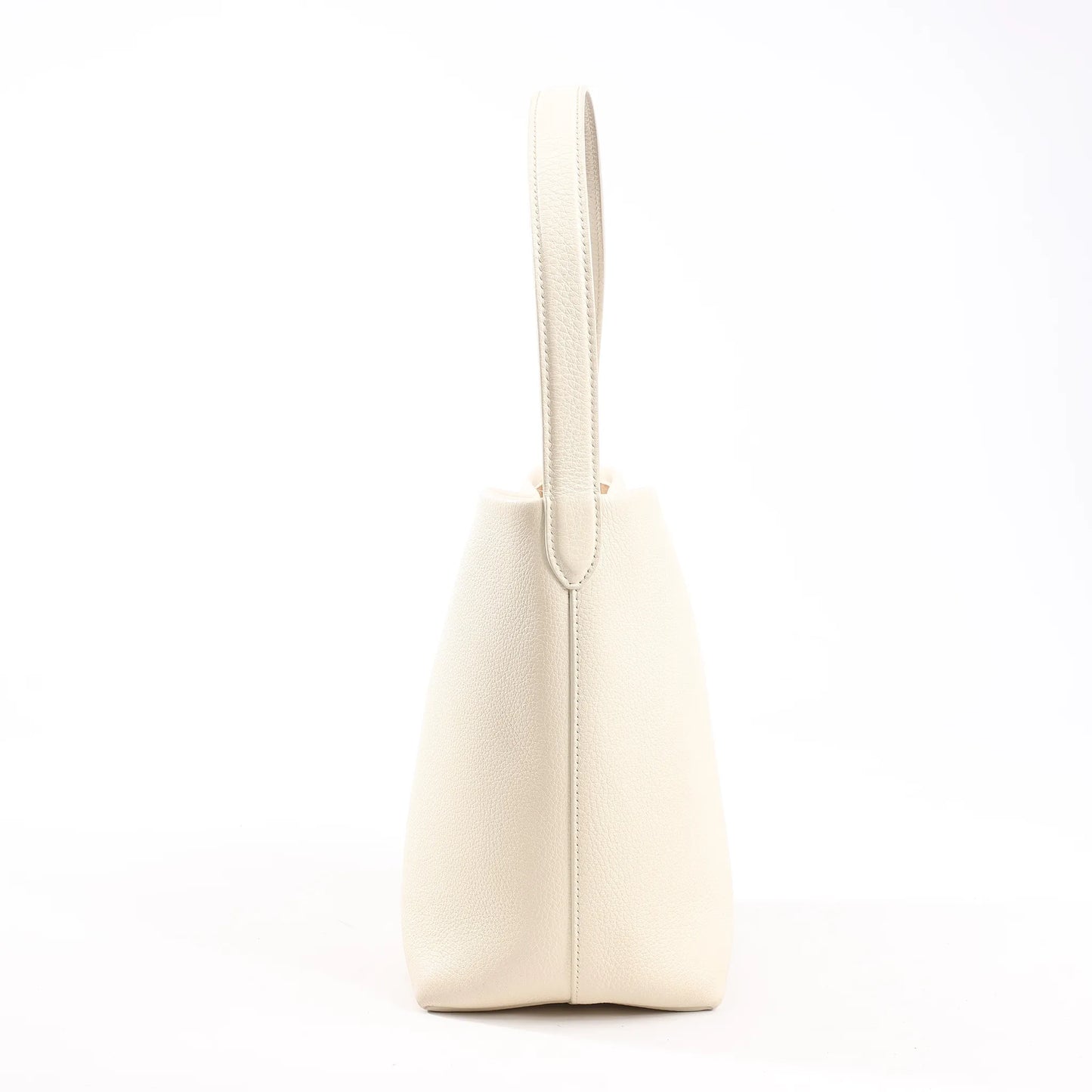 The Row Park Tote Small Leather Shoulder bag in Ecru