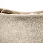 The Row Park Tote Small Leather Shoulder bag in Ecru