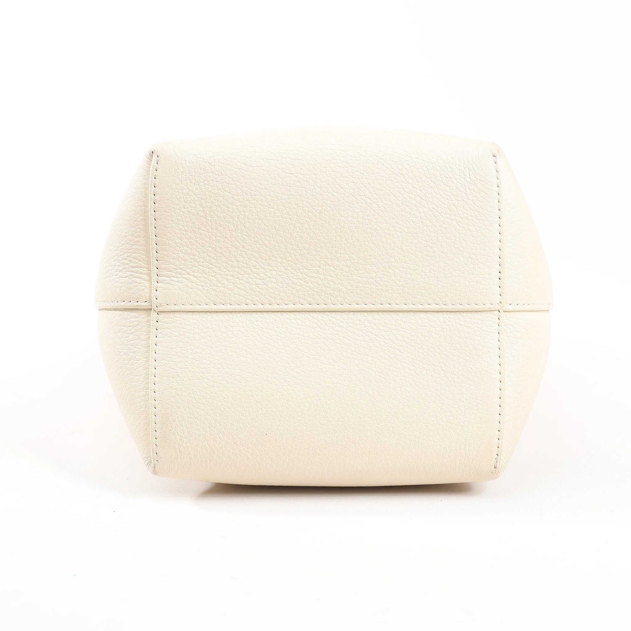 The Row Park Tote Small Leather Shoulder bag in Ecru