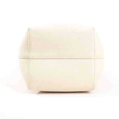 The Row Park Tote Small Leather Shoulder bag in Ecru