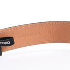 Tom Ford N.001 TFT001003 00276 SS & Leather QZ Watch with Black Dial