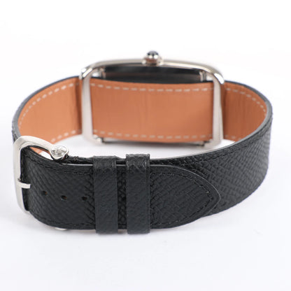 Tom Ford N.001 TFT001003 00276 SS & Leather QZ Watch with Black Dial