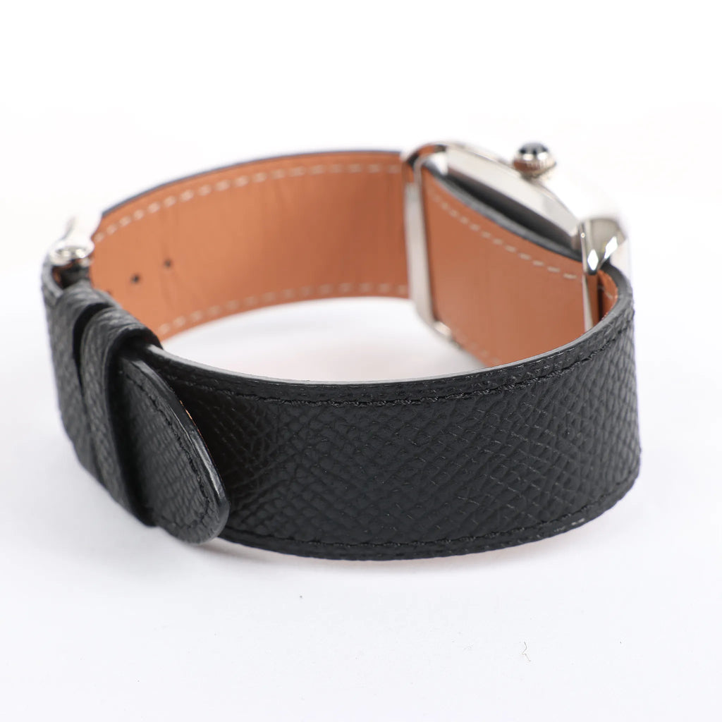Tom Ford N.001 TFT001003 00276 SS & Leather QZ Watch with Black Dial