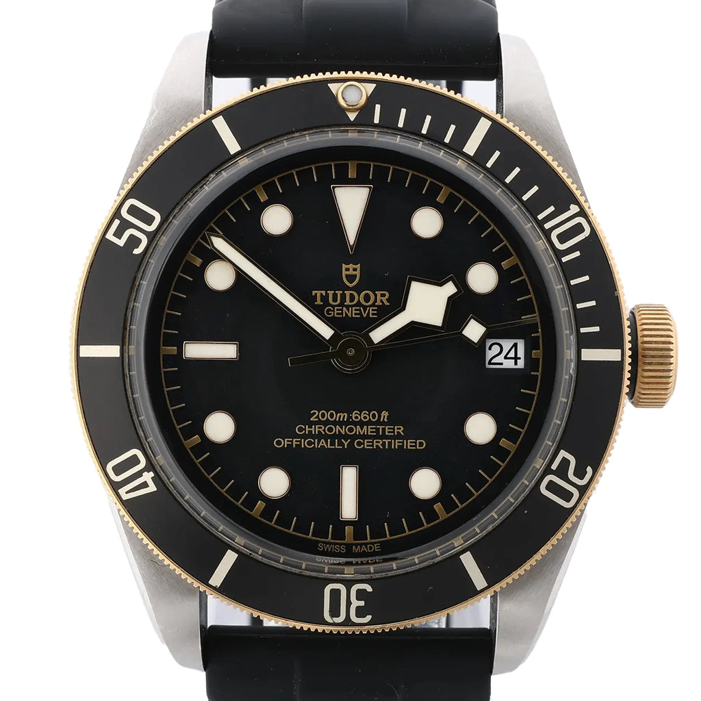 Tudor Black Bay S&G 79733N 1682483 SS Rubber x SS AT Watch with Black Dial