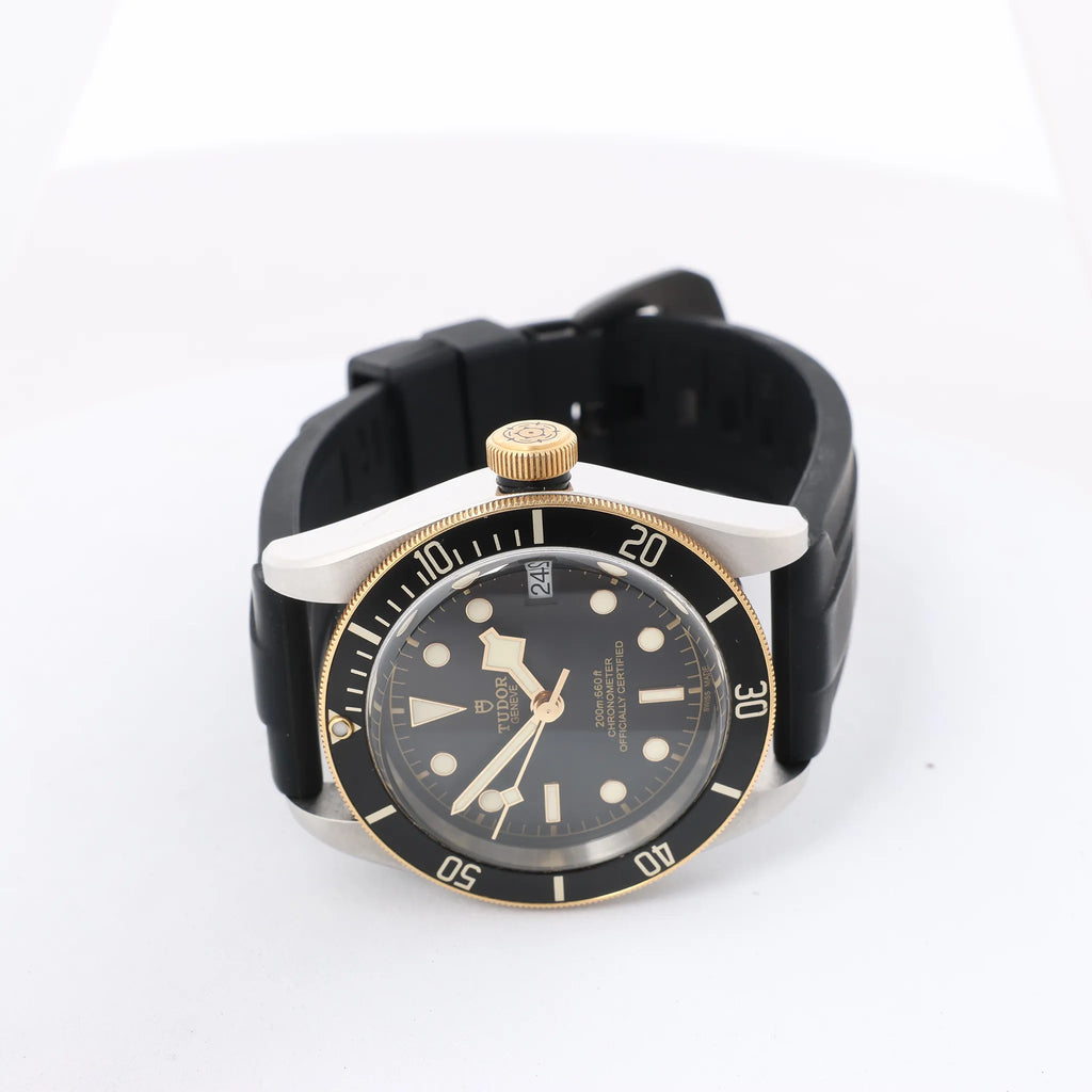 Tudor Black Bay S&G 79733N 1682483 SS Rubber x SS AT Watch with Black Dial