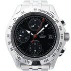 Tudor Chronautic 79380P 832584 SS AT Watch with Black Dial