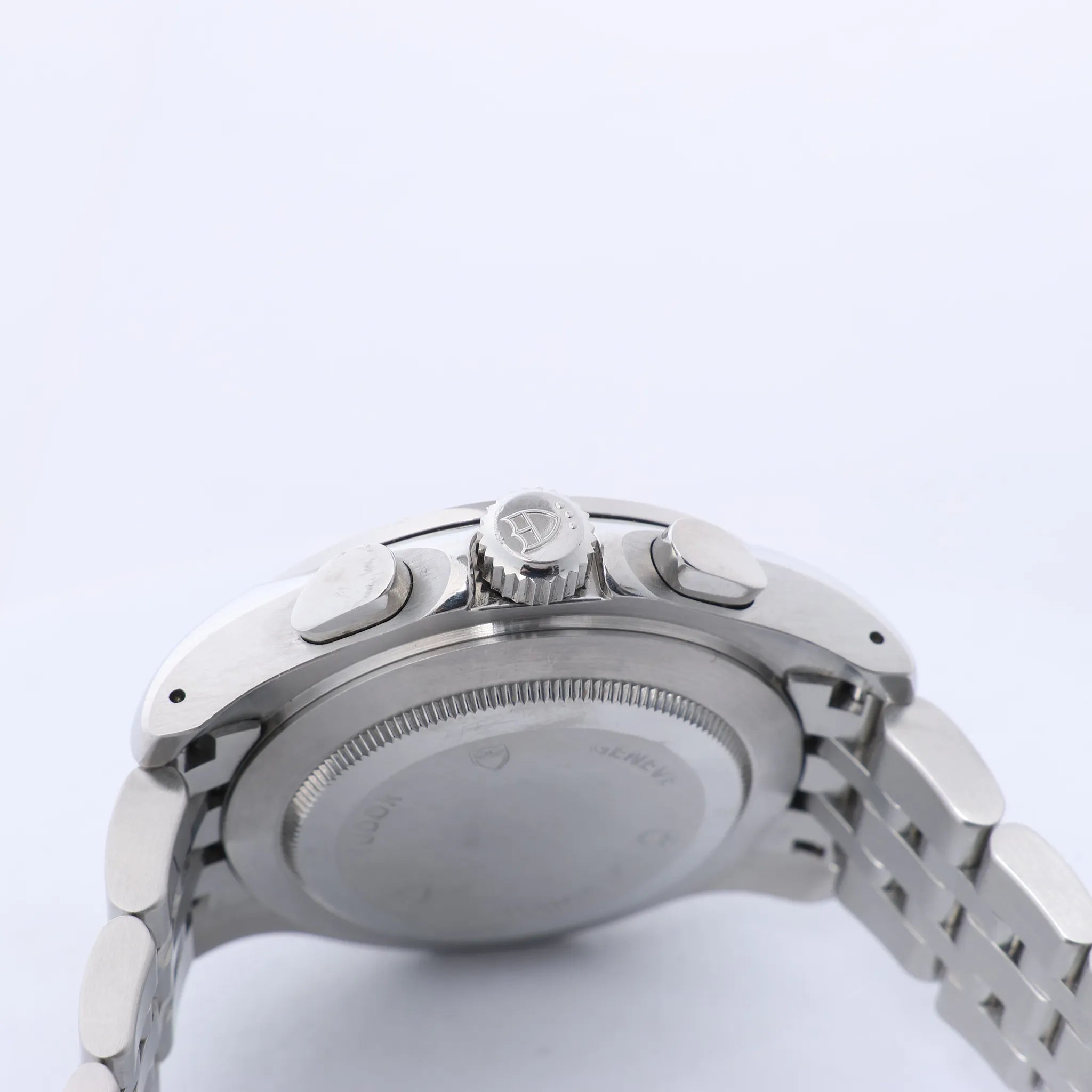 Tudor Chronautic 79380P 832584 SS AT Watch with Black Dial