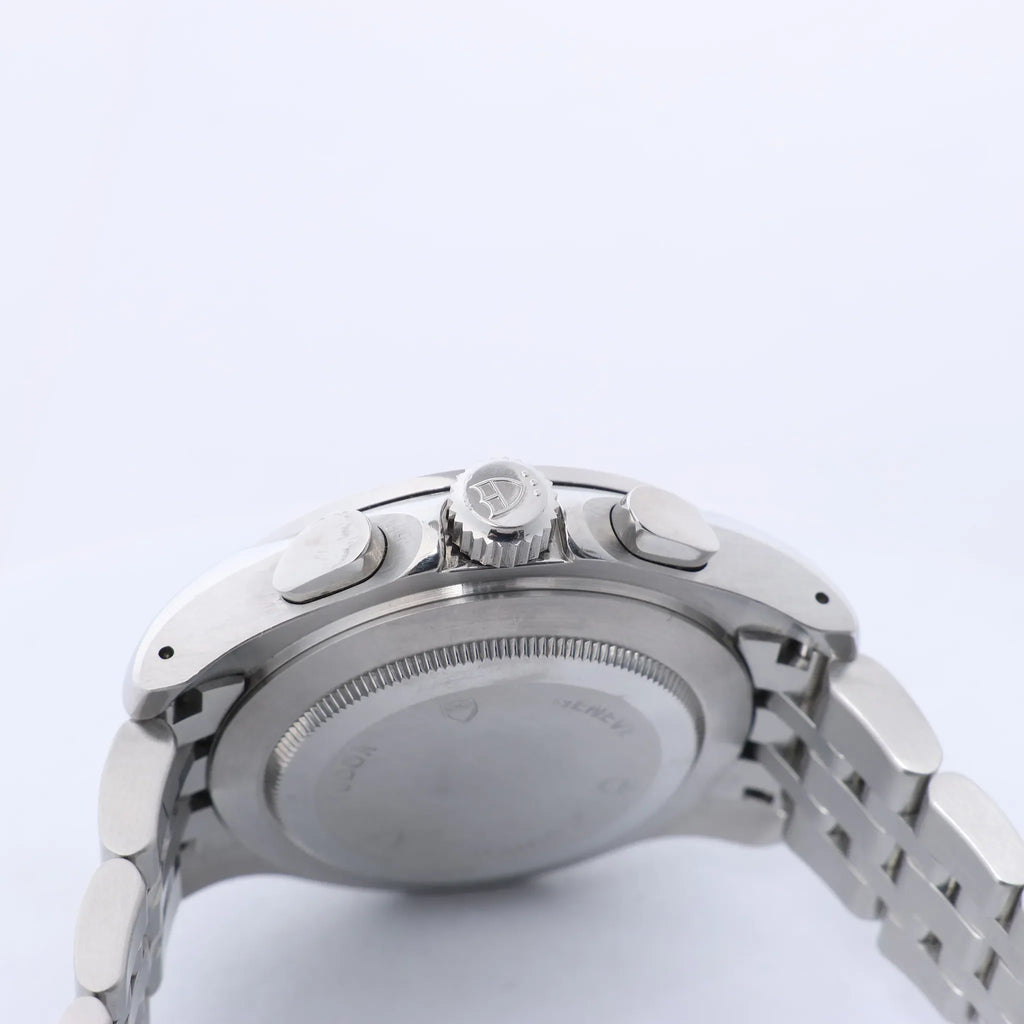 Tudor Chronautic 79380P 832584 SS AT Watch with Black Dial