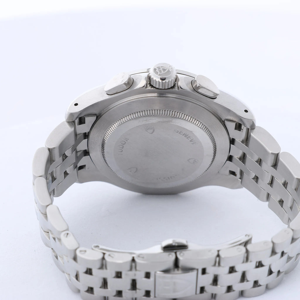 Tudor Chronautic 79380P 832584 SS AT Watch with Black Dial