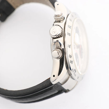 Tudor Prince Tiger Chrono 79280P SS Leather AT Watch with Silver Dial