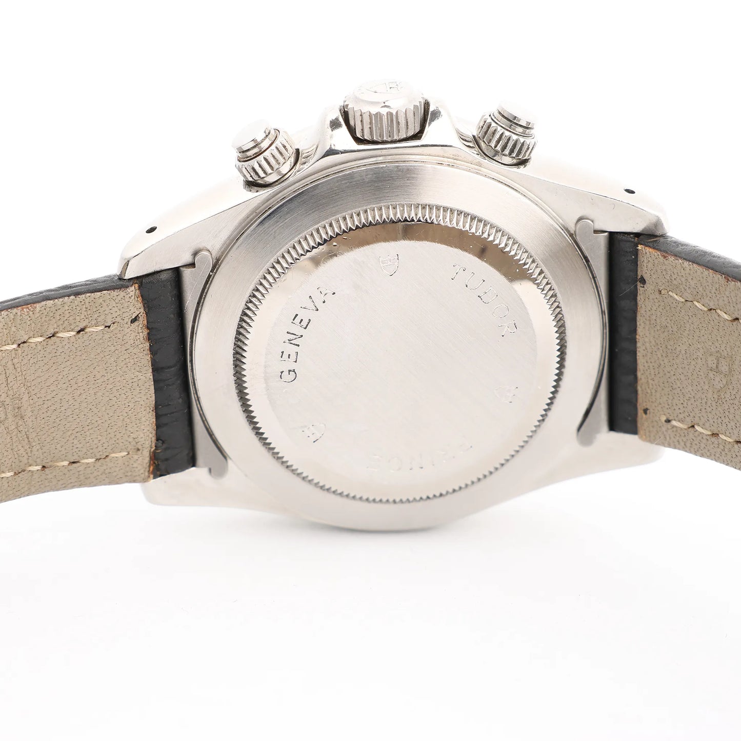 Tudor Prince Tiger Chrono 79280P SS Leather AT Watch with Silver Dial