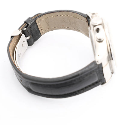 Tudor Prince Tiger Chrono 79280P SS Leather AT Watch with Silver Dial