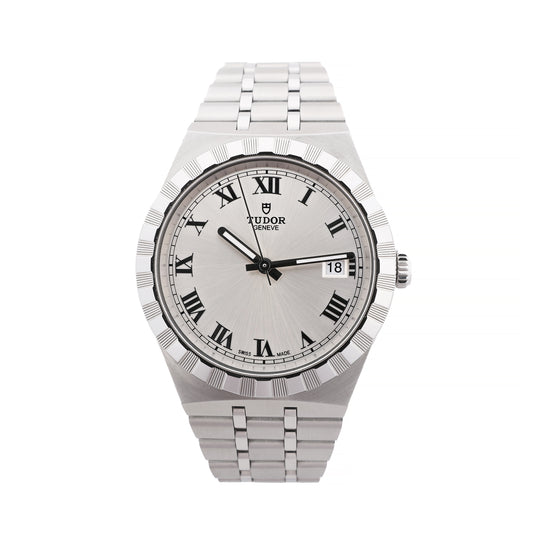Tudor Royal 28500 6P37051 SS SS AT Silver-Face Watch