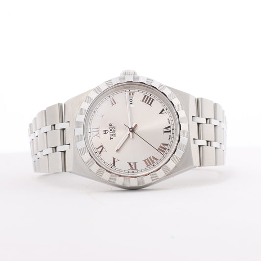Tudor Royal 28500 6P37051 SS SS AT Silver-Face Watch