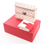 Valentino Garavani Rockstud Spike Leather 2Way Shoulder Bag in Pink