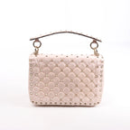 Valentino Garavani Rockstud Spike Leather 2Way Shoulder Bag in Pink